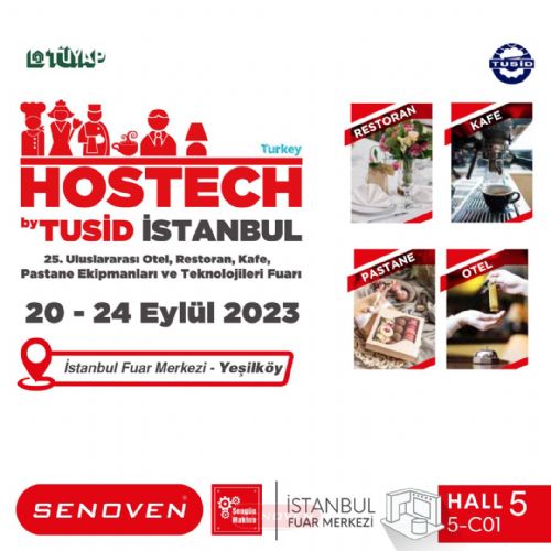 Hostech by Tusid 20-24 сентября 2023 г. Участие в выставке Cnr Expo Fair | Senoven